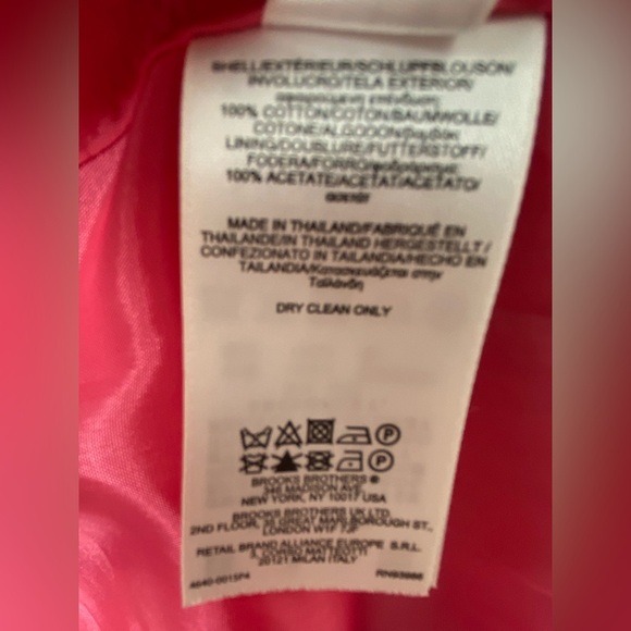 BROOKS BROTHERS Textured Pink Short Sleeve Dress Size 4 - Picture 8 of 11